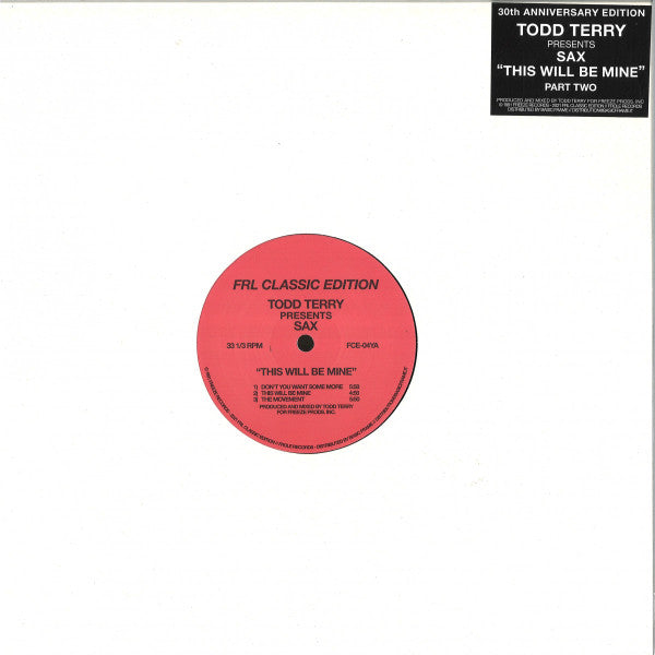 Todd Terry  – This Will Be Mine Part Two